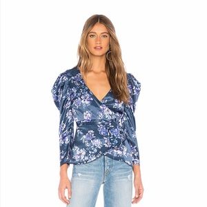 Revolve Majorelle Wrap Top